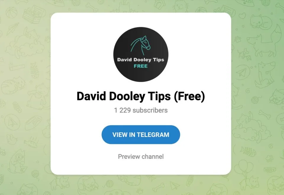 David Dooley Tips Free Horse Racing Betting Telegram Group