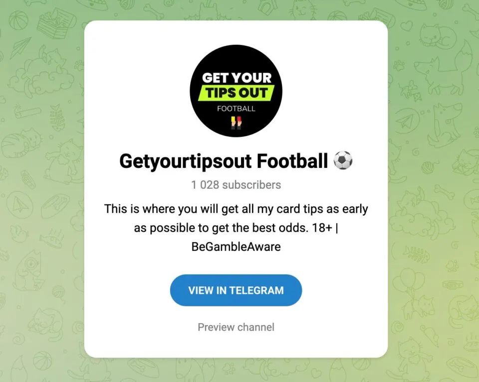 Getyourtipsout Football Free Telegram Betting Group