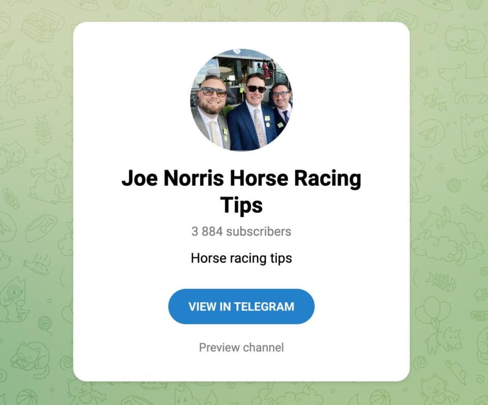 Joe Norris Horse Racing Tips Sports Betting Telegram Channel