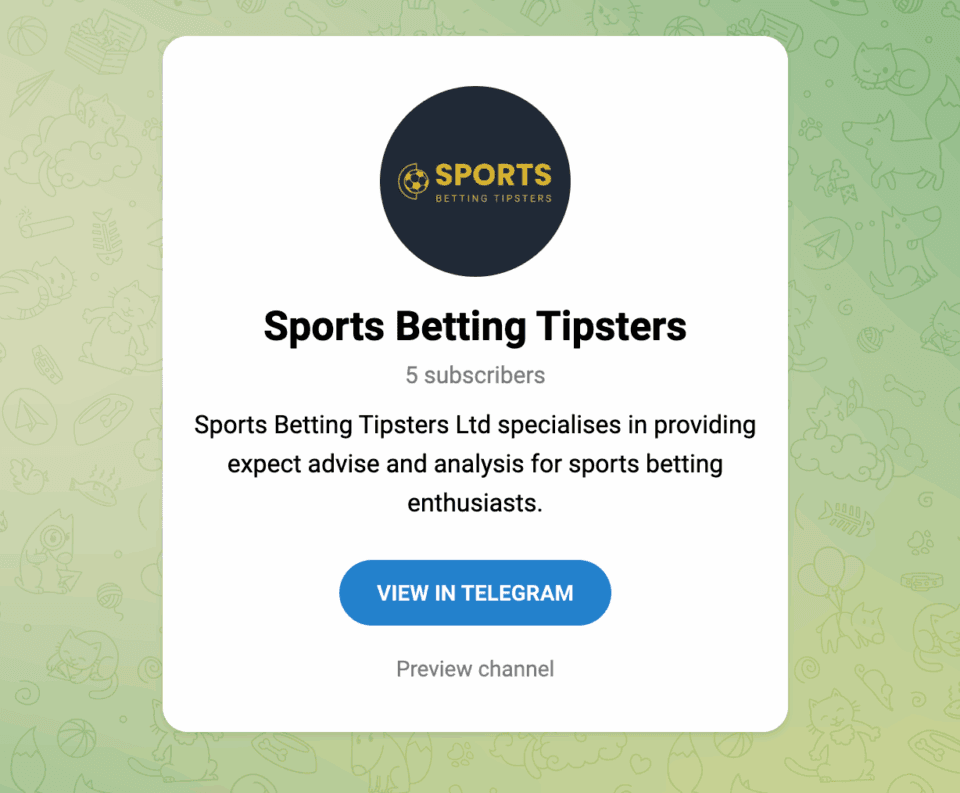 Sports Betting Tipsters Telegram Group